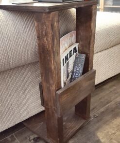 Custom Made Rustic Sofa Side Table - Woodify Canada 2