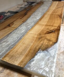 Epoxy River Maple Slab Barndoor 7ft x 2.6ft
