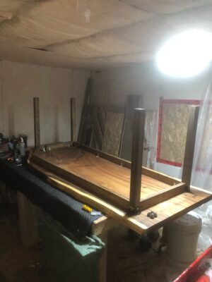 8ft x 3ft Acacia Dining Table + Custom Wood Legs