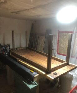 8ft x 3ft Acacia Dining Table Custom Wood Legs - Woodify