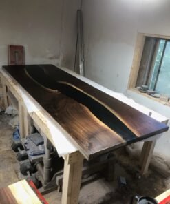 Black Walnut 8.5ft x 3ft Epoxy River Dining Table